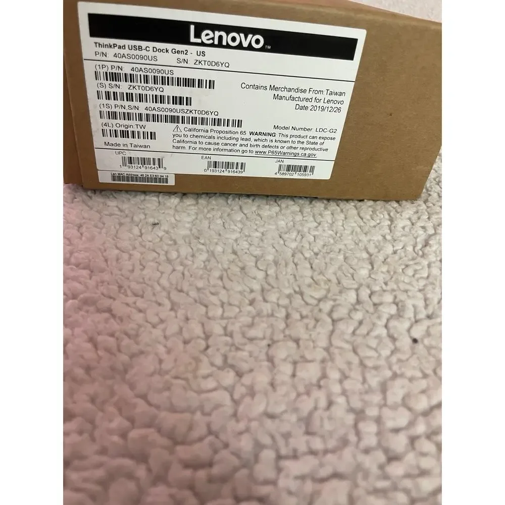 Lenovo ThinkPad USB-C Dock Gen 2 Docking Station - 40AS0090US New